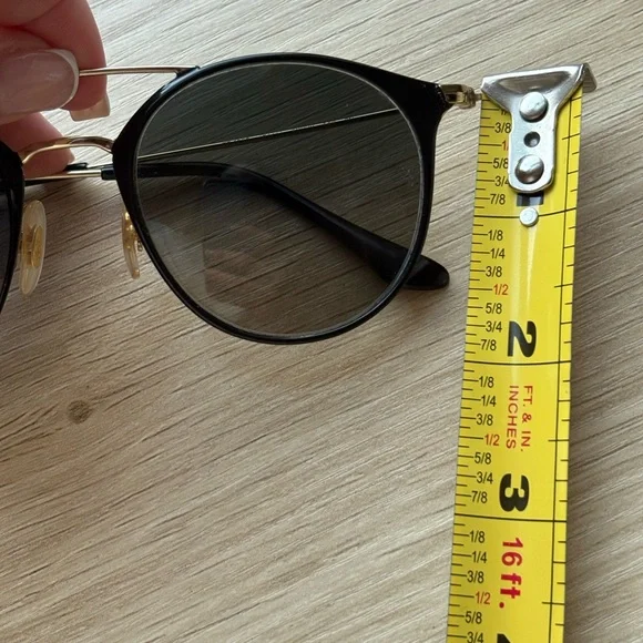 Ray-Ban Black and Gold Women's Sunglasses with Case - Picture 13 of 13